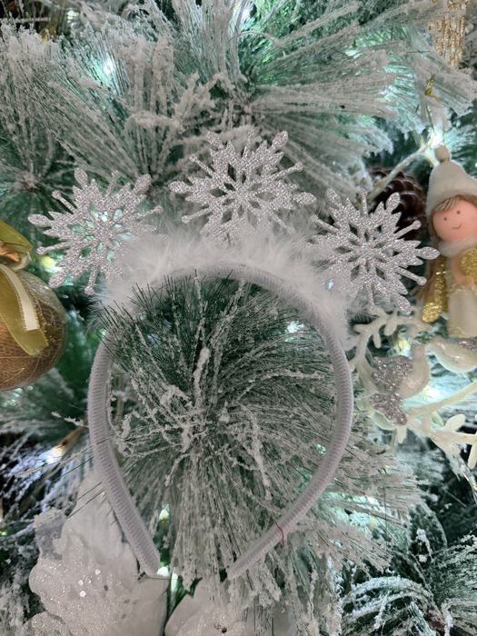 Детское платье снежинка