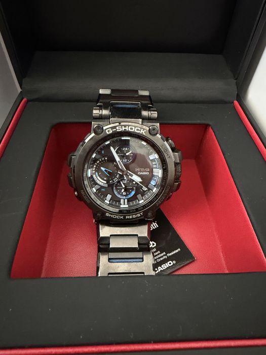 Casio G-SHOCK MT-G MTG-B1000B-1A – Tough Solar, Bluetooth, Sapphire, Full Set