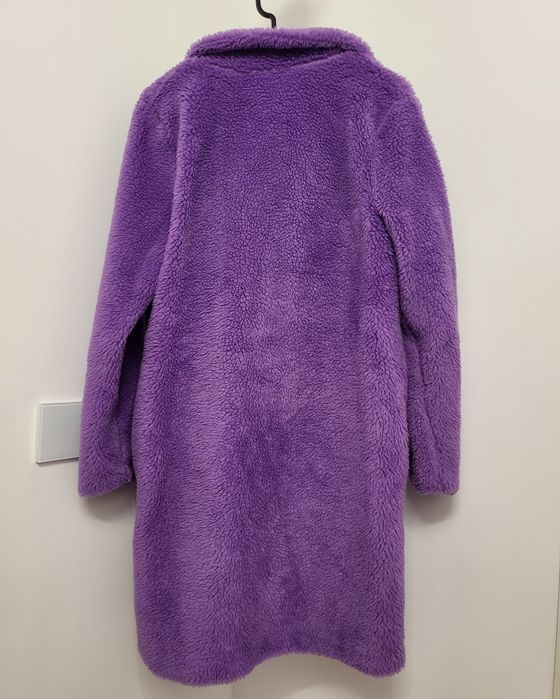 Palton dama, Bumbac/Poliester, Violet, Marime Unica