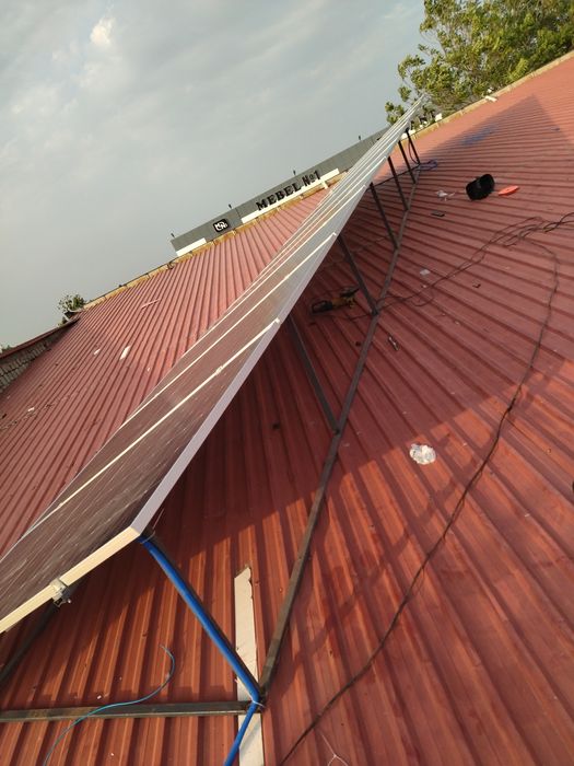 Quyosh panel ustsnovka obyomga ishlimiz