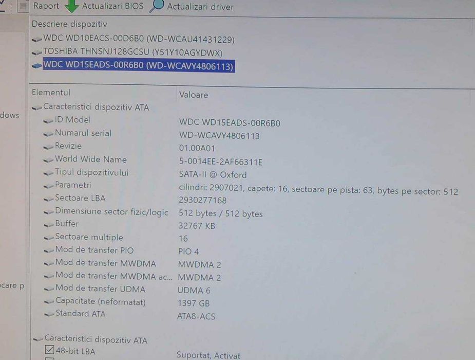 HDD extern WD de 1.5 TB, 3.5'