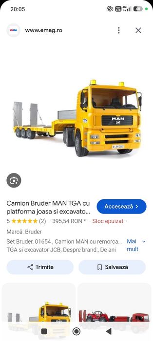 Bruder MAN TGA Low Loader