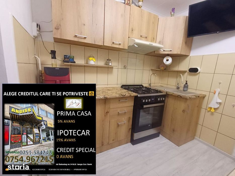 Apartament 2 Camere – Cartier E3 (Complet Mobilat, Parter Înalt)