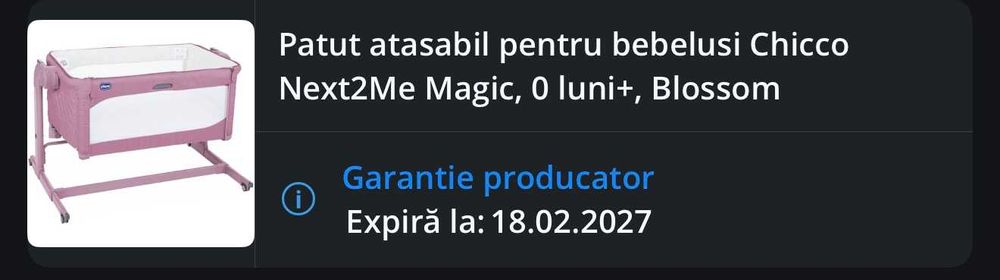 Patut bebe Chicco Next2Me Magic
