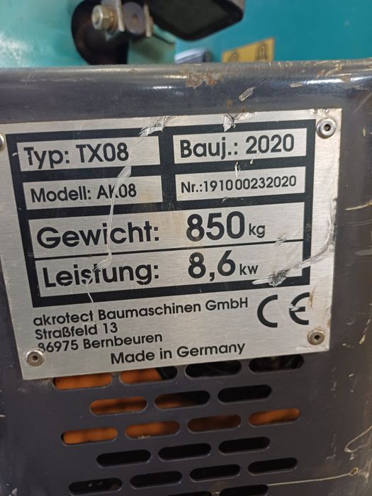 Miniexcavator Akrotect AK 08