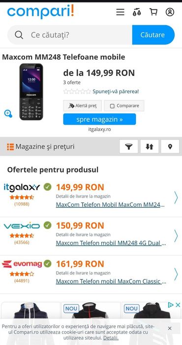 Telefon mobil maxcom mm248 sigilat