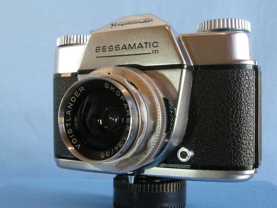 Voigtlander bassamatic m skoparex 3.4 45, aparat foto clasic srl film