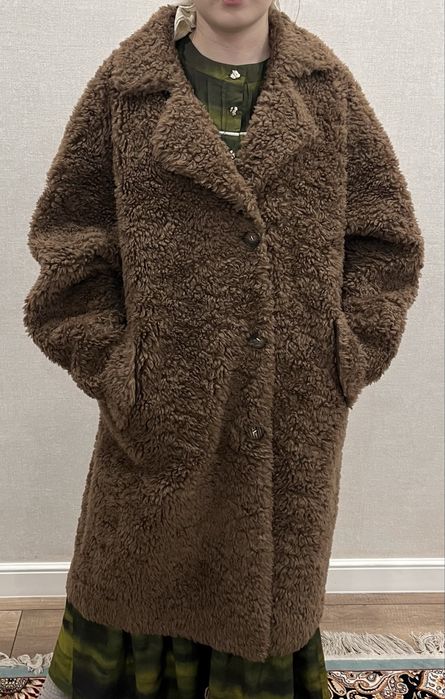 Пальто тедди стардарт размер оверсайз