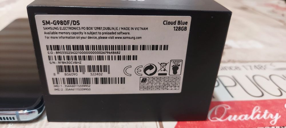 Топ цена-Като нов Телефон Samsung Galaxy S20 8GB/128GB+подарък  колонка блутут