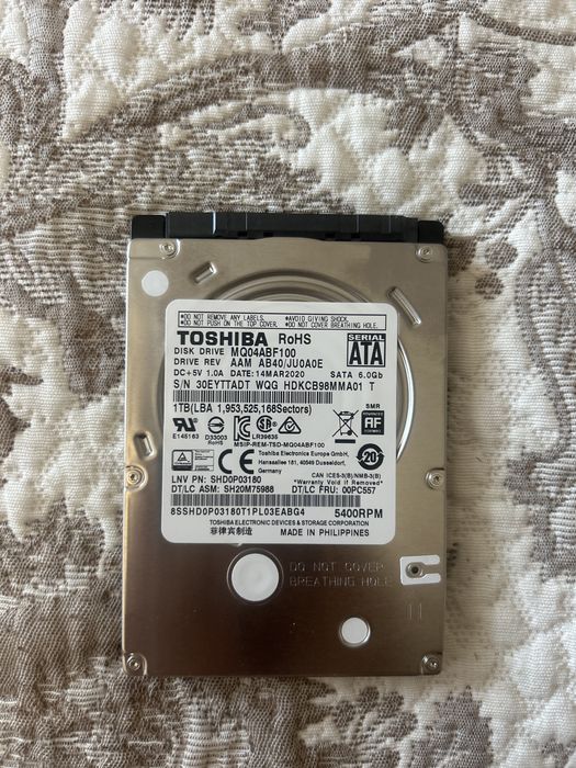 HDD Toshiba MQ04BF100, на 1TB