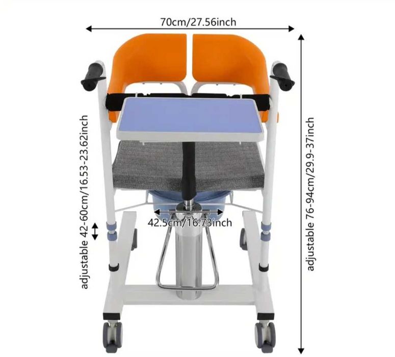 Хидравличен стол за трансфер със седалка