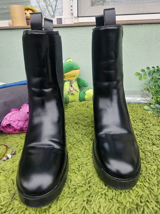 H&M черни ботуши N40