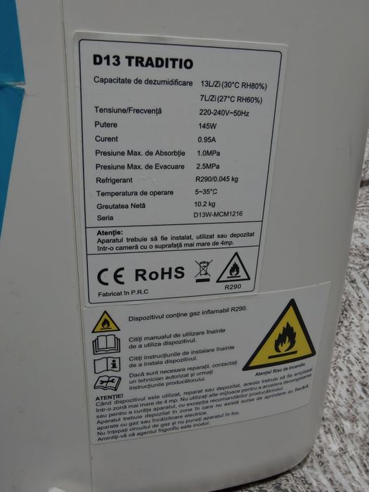 Alecoair D13 Traditio dezumidificator
