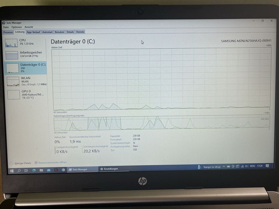 Laptop HP 14-dk0304ng