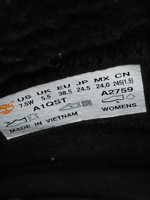 TIMBERLAND ghete din piele îmbrăcăminte de damă Mr. 38,5, intr 24,5 cm