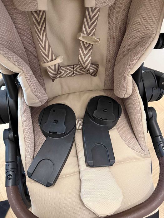 Carucior sport Cybex Balios S Lux pentru copii, suspensie avansata, Almond Beige cu cadru Taupe