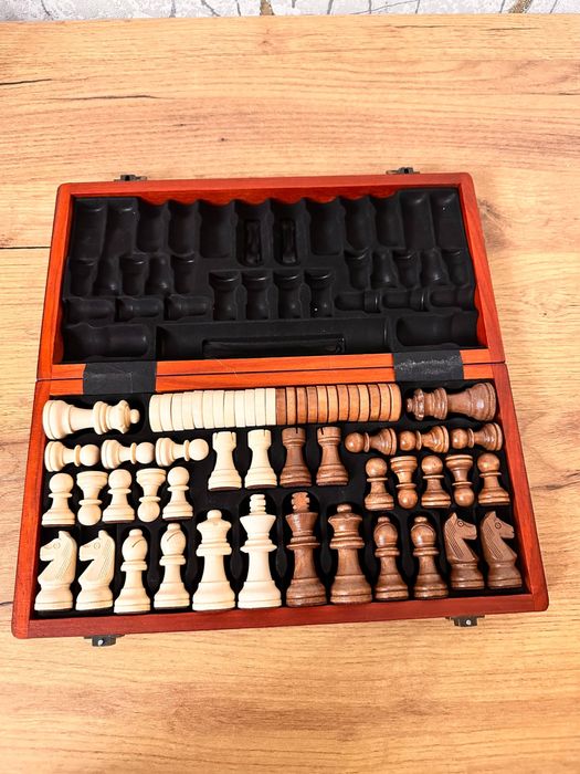 Шашки Шахматы дерево набор