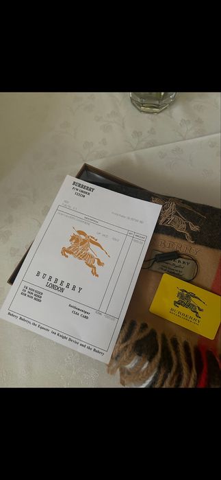 Esarfa Burberry 100% casmir