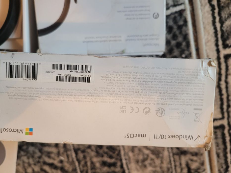 Microsoft Modern Wireless Headset Căști Fără fir Bandă de fixare pe cap Birou/Call center Bluetooth Negru
