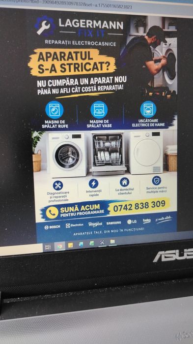 Reparăm mașini de spălat rufe/vase/uscătoare electrice