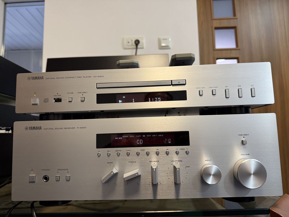 Yamaha Receiver R-S300,70W,Telecomanda,Cd Yamaha CD-S300,Telecomenzi