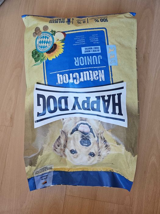 Пълноценна храна за кучета 7- 12 мес.,4кг Happy Dog NaturCroq Junior -