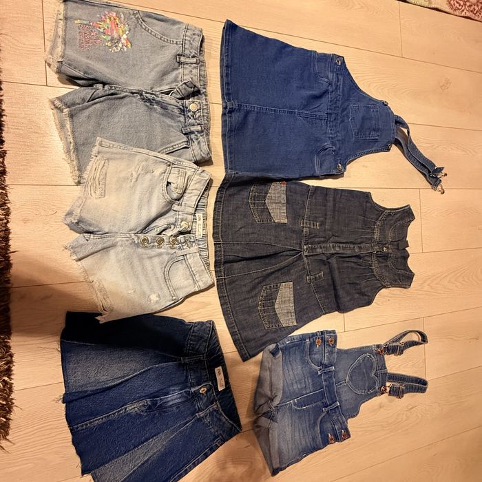 Blugi scurti si rochite de blug 5-7 ani Zara kids. Next, Denim