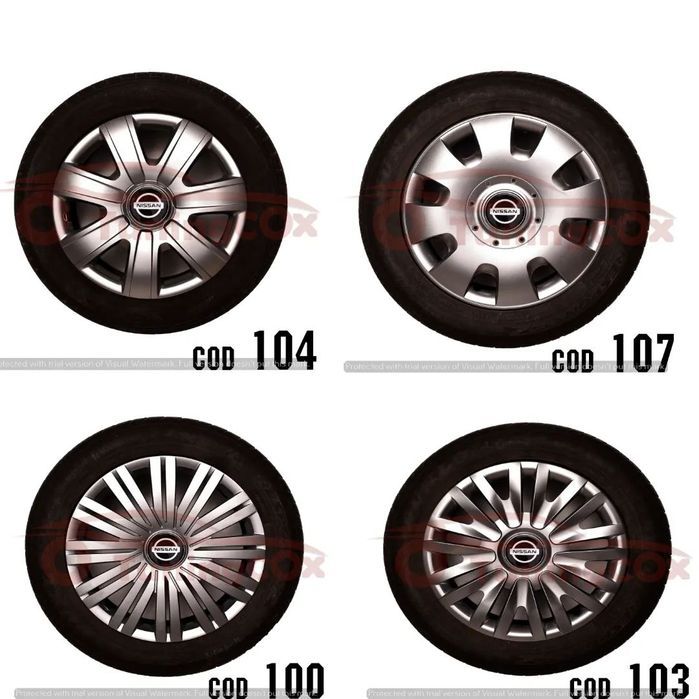 capace roti nissan r13  la set de 4 buc ,capace janata aliaj