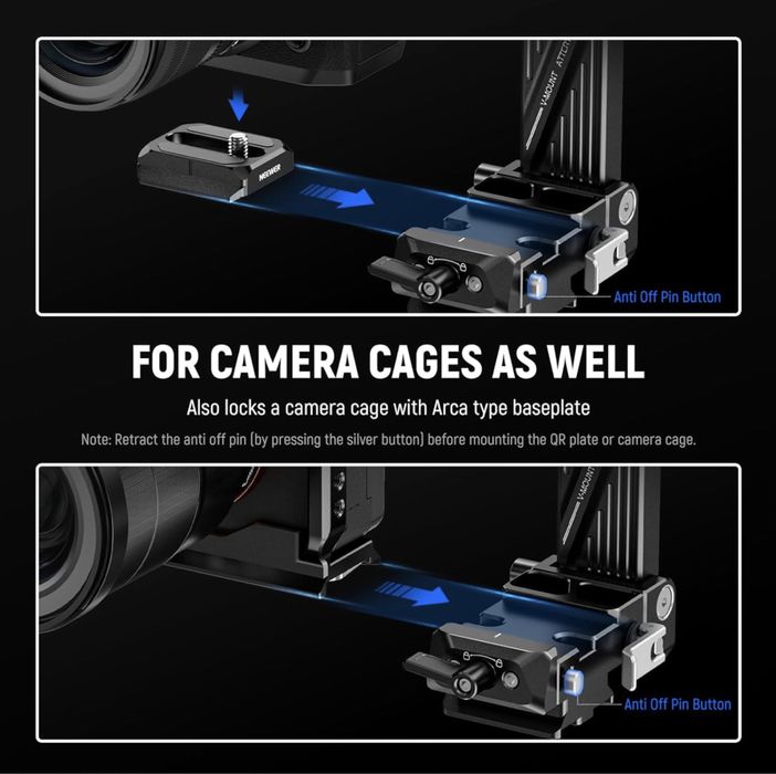 Плючка за V mount. Arca. Риг. Кейдж. quick release. Ronin.