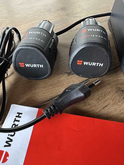 WURTH pachet incarcator AL 40_LI si 2 acumulatori 12V, 2Ah nou
