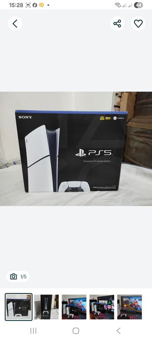 PS5 slim ideal o'yinlari bor 2 original djoystik bor karobka dakumenti