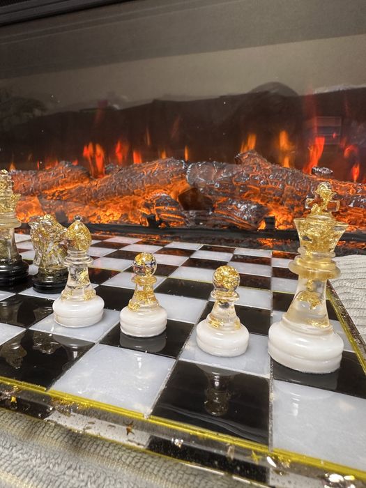 Шахматы из эпоксидной смолы