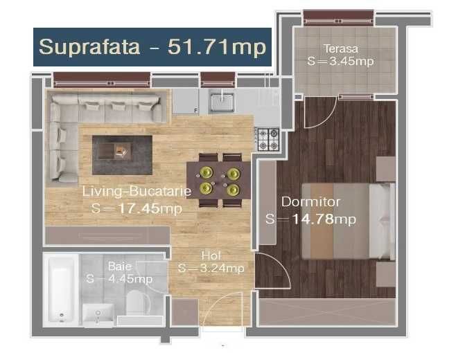 2 Camere, Parcare, Bloc Nou, Centrala, Grand Arena, Brancoveanu, Propr