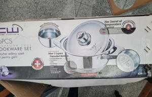 Vase pt gatit din inox, set 12 bucati, noi