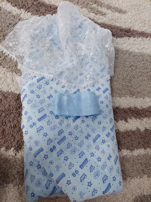 Одеяло-конверт на выписку зимний