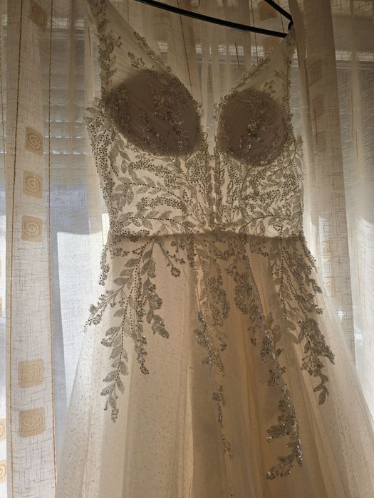 rochie mireasa ivory-cappuccino