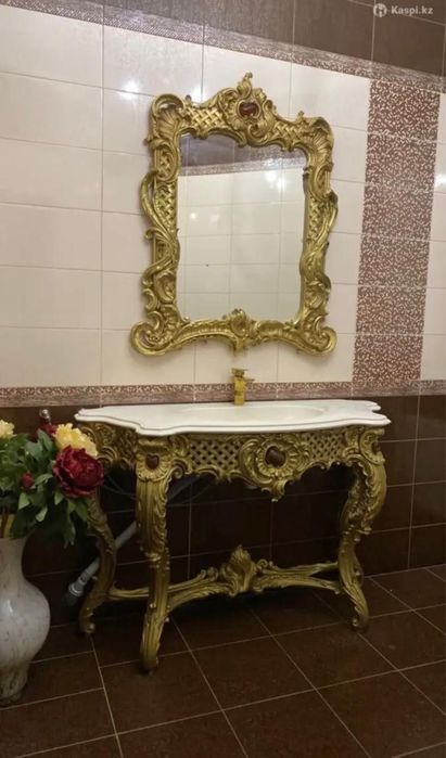Раковина консоль с зеркалом
