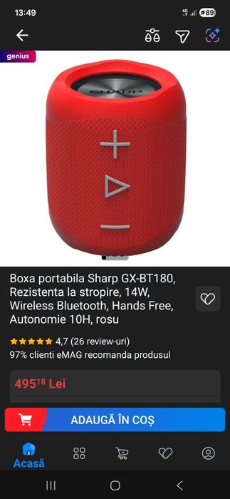 Vind boxa bluetooth Sharp