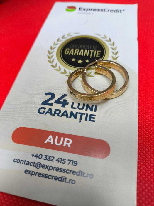 (Ag43) Cercei din aur de 14K 2.49gr (B3613.4) - 24 luni garantie!