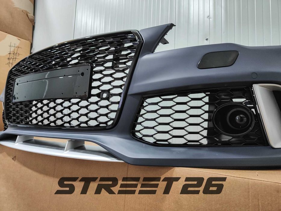 Bara fata RS Audi A7 4G (2010-2014) Cu grila RS7 negru lucios