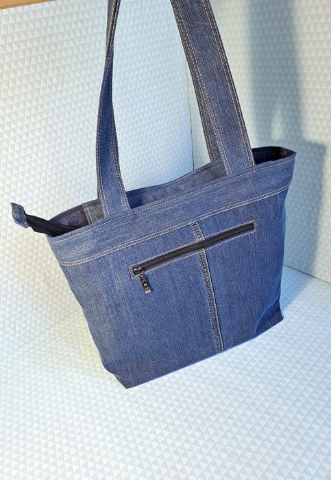 Сумка джинсовая, ручная работа.