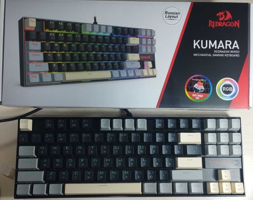 Проводная клавиатура Redragon KUMARA-Легенда Игровых клубов   RU/EN