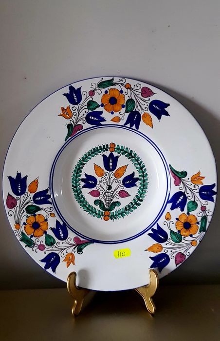 Farfurii decorative vechi din ceramică italiană glazurata
