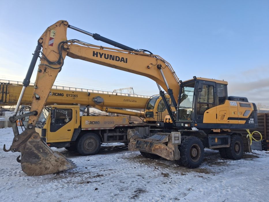 Услуги аренда колёсный экскаватор 1,1 куб. Гидромолот 1,5 тонна