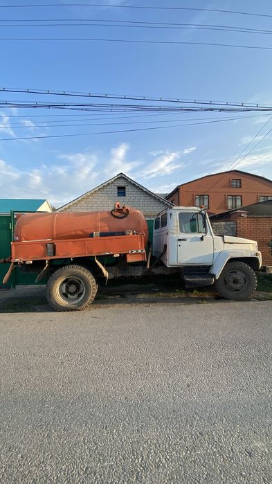 Газ 53, водовоз, на ходу, газ