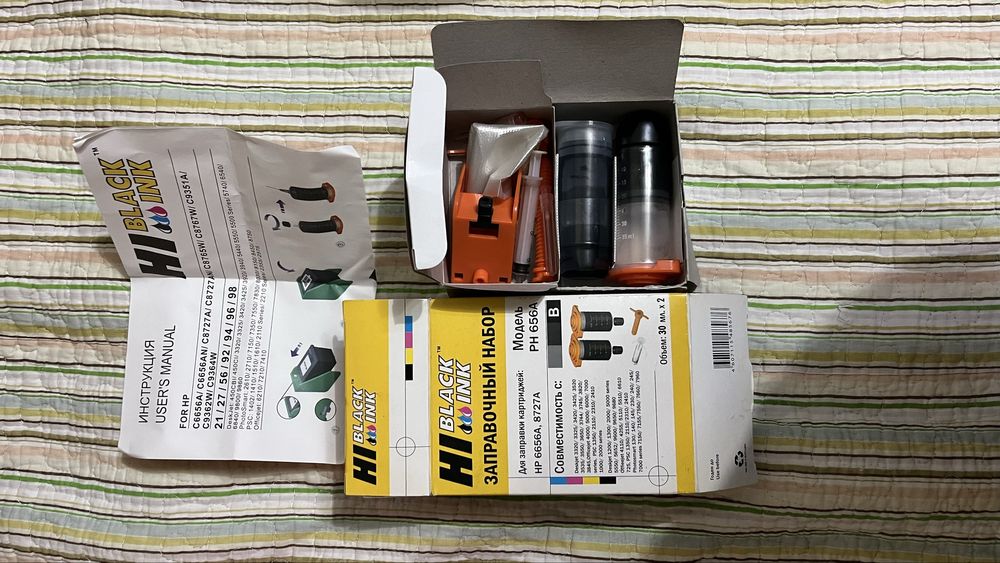 Струйный принтер цветной + заправочный набор