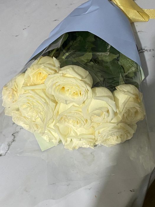 Букет цветы Белые розы