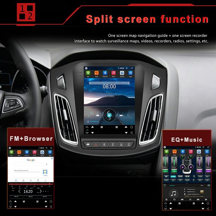 Navigatie Android dedicata FORD Focus 3 (2012-2018). Testla style 9,7"