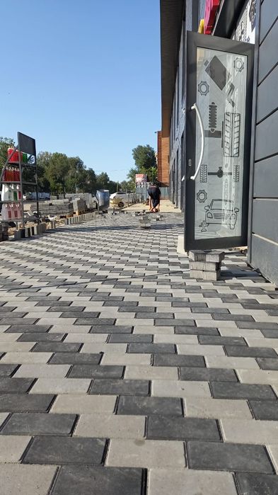 Укладка брусчатка