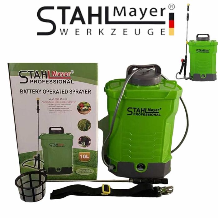 Професионална акумулаторна пръскачка 10 или 16 литра StahlMayer